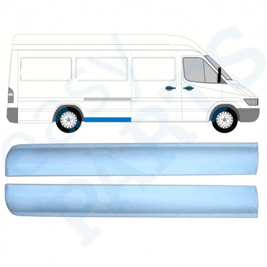 Prednji dio reparaturnog lima stražnjeg blatobrana za Mercedes Sprinter 1995- / LWB / Lijevo+Desno / Set 9864