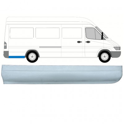 Donji dio reparaturnog lima stražnjeg blatobrana za Mercedes Sprinter 1995- / LWB / Desno 8140