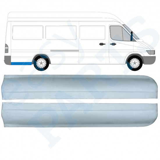 Reparaturni lim stražnjeg blatobrana za Mercedes Sprinter 1995- / LWB / Lijevo+Desno / Set 9865