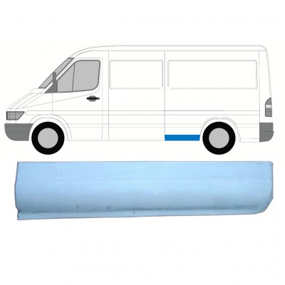 Donji dio reparaturnog lima stražnjeg blatobrana za Mercedes Sprinter 1995- / MWB / Lijevo 8143