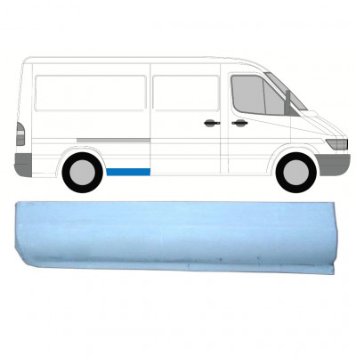 Donji prednji dio reparaturnog lima stražnjeg blatobrana za Mercedes Sprinter 1995- / MWB / Desno 8142