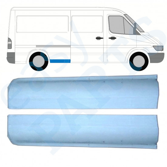 Prednji dio reparaturnog lima stražnjeg blatobrana za Mercedes Sprinter 1995- / MWB / Lijevo+Desno / Set 9861