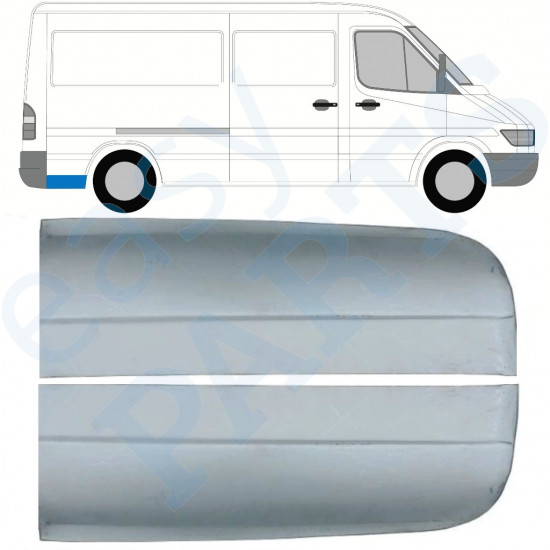 Stražnji dio reparaturnog lima stražnjeg blatobrana za Mercedes Sprinter 1995- / MWB / Lijevo+Desno / Set 9862