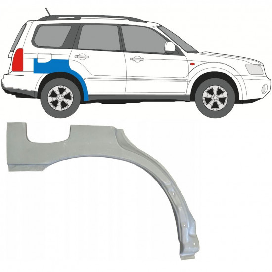 Reparaturni lim stražnjeg blatobrana za Subaru Forester Sg 2002-2008 / Desno 5280