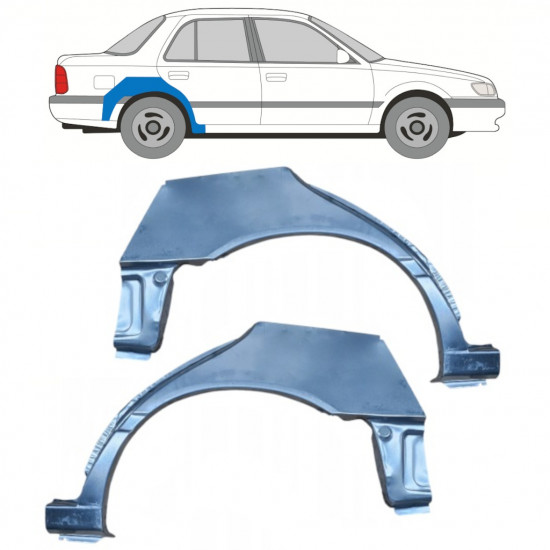 Reparaturni lim stražnjeg blatobrana za Nissan Sunny N14 1991-1994 / Lijevo+Desno / Set 11054