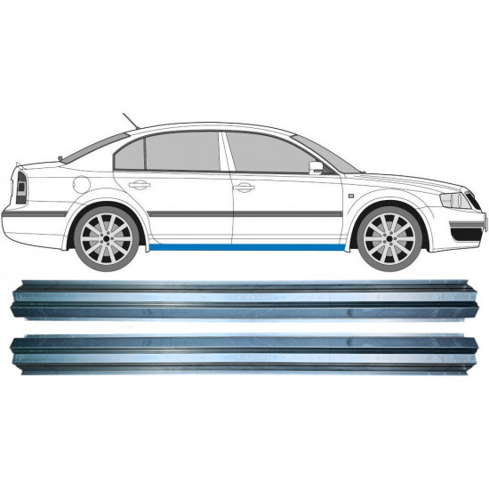 Lim praga za Skoda Superb 2001-2008 / Lijeva = Desna (simetrična) / Set 9540