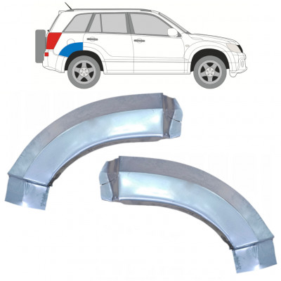 Stražnji dio reparaturnog lima stražnjeg blatobrana za Suzuki Grand Vitara 2005-2012 / Lijevo+Desno / Set 9888