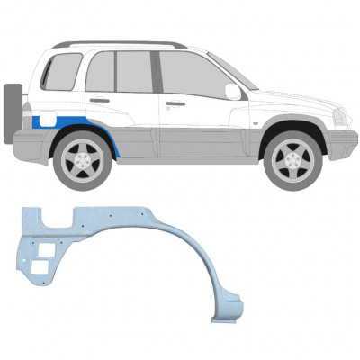 Reparaturni lim stražnjeg blatobrana s otvorom za Suzuki Grand Vitara 1997-2005 / Desno 5952