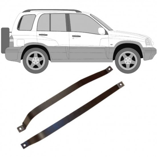 Obujmice spremnika goriva za Suzuki Grand Vitara 1997-2005 9357