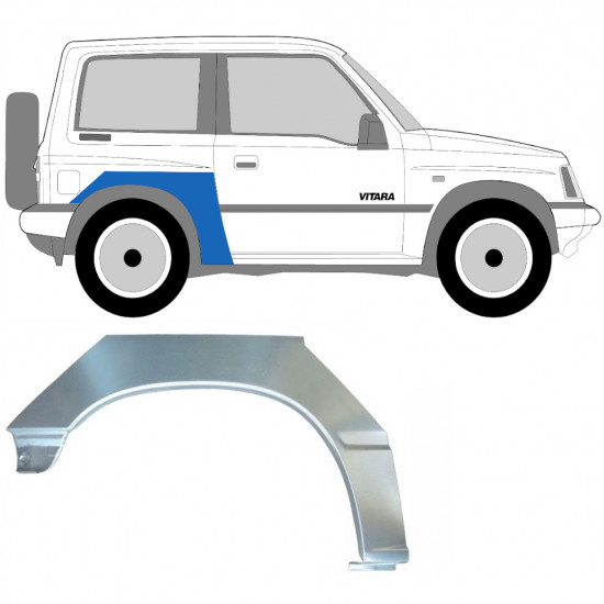 Reparaturni lim stražnjeg blatobrana za Suzuki Vitara 1988-1998 / Desno 7025