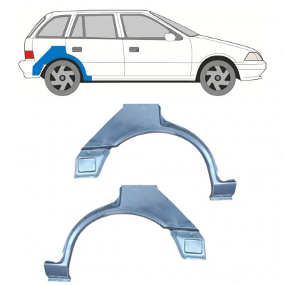 Reparaturni lim stražnjeg blatobrana za Suzuki Swift 1988-2004 / Lijevo / Desno / Lijevo / Desno 12766