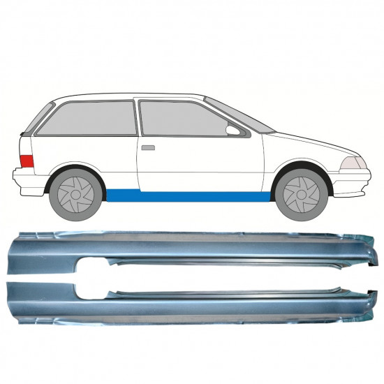 Lim praga za Suzuki Swift 1988-2004 / Lijevo+Desno / Set 9846