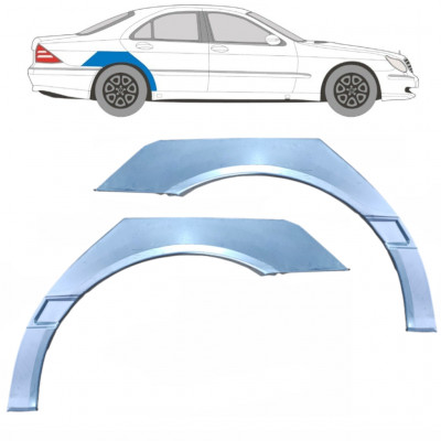 Reparaturni lim stražnjeg blatobrana za Mercedes S-class 1998-2005 / Lijevo+Desno / Set 9221