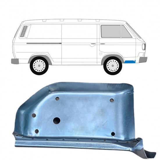 Reparaturni lim prednjeg stepenika za VW Transporter T3 1979-1992 / Desno 8160