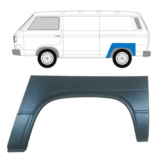 Reparaturni lim stražnjeg blatobrana za VW Transporter T3 1979-1992 / Lijevo 8167