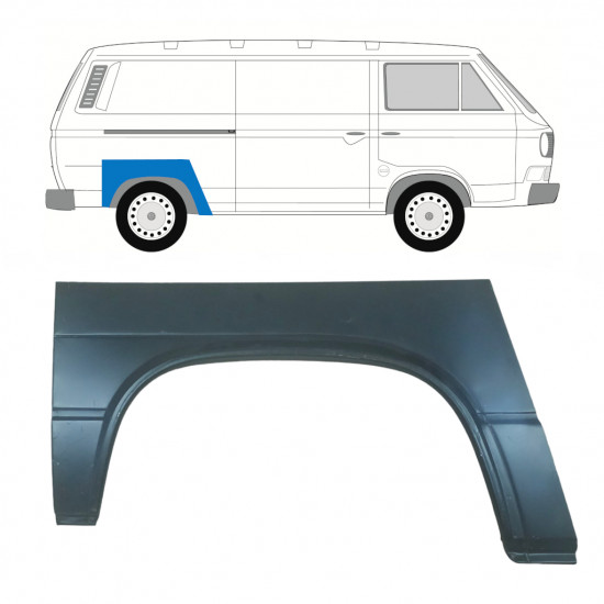 Reparaturni lim stražnjeg blatobrana za VW Transporter T3 1979-1992 / Desno 8166