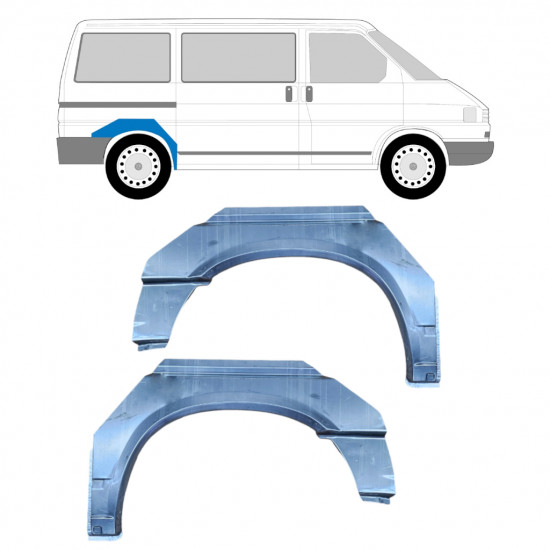 Reparaturni lim stražnjeg blatobrana za VW Transporter T4 1990-2003 / SWB / Lijevo+Desno / Set 9446