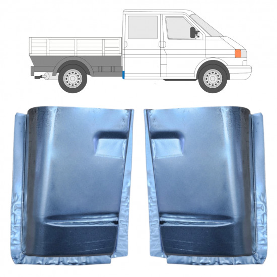 Reparaturni lim stražnjeg kuta za VW Transporter T4 1990-2003  Dvostruka kabina / Set 11778