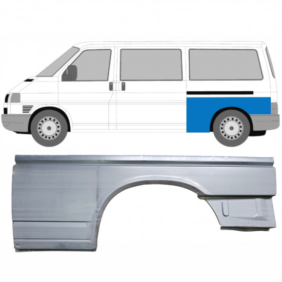 Reparaturni lim stražnjeg blatobrana za VW Transporter T4 1990-2003 / LWB / Lijevo 7149