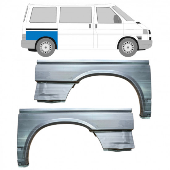 Reparaturni lim stražnjeg blatobrana za VW Transporter T4 1990-2003 / SWB / Lijevo+Desno / Set 9600