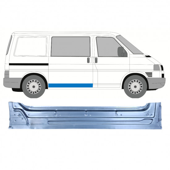 Unutarnji reparaturni lim kliznih vrata za VW Transporter T4 1990- 7419