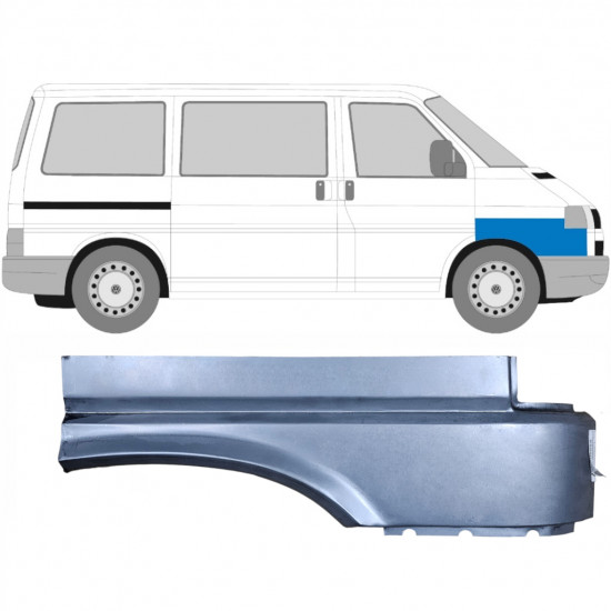 Reparaturni lim prednjeg blatobrana za VW Transporter T4 1990-1996 / Desno 5365