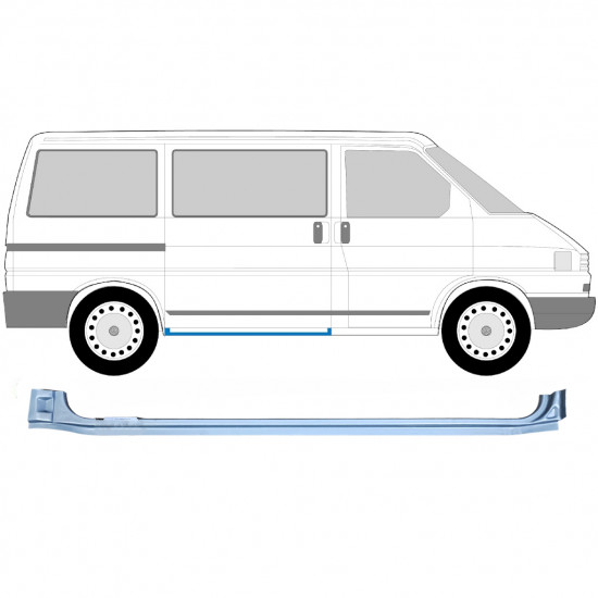 Lim praga kliznih vrata za VW Transporter T4 1990-2003 / Desno 5362