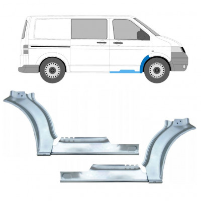 Lim praga + prednjeg blatobrana za Volkswagen Transporter T5 2003-2015 / Set 12638