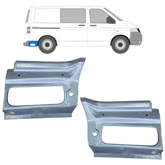 Reparaturni lim stražnjeg blatobrana za Volkswagen Transporter T5 2003-2009 / Set 12030