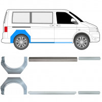 Lim praga + stražnjeg blatobrana za Volkswagen Transporter T5 2003- / SWB / Set 11535