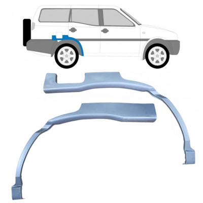 Reparaturni lim stražnjeg blatobrana za Nissan Terrano 1993-1999 / Lijevo+Desno / Set 10574