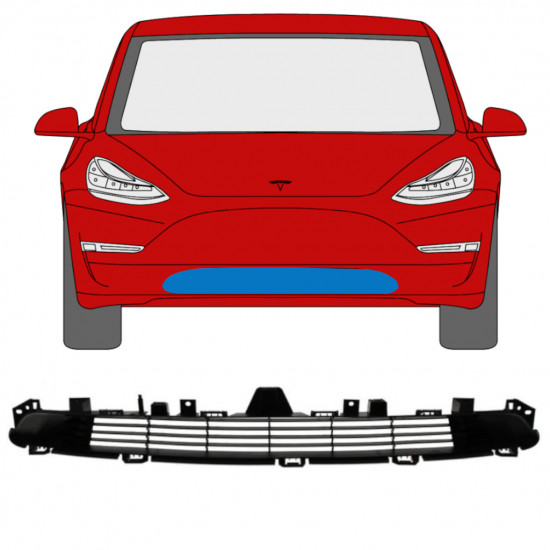 Rešetka za Tesla Model 3 2017-2023 12459