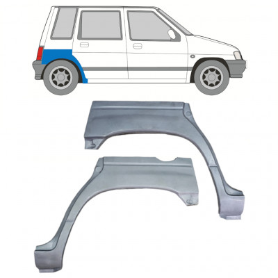 Reparaturni lim stražnjeg blatobrana za Daewoo Tico 1991-2000 / Set 12525