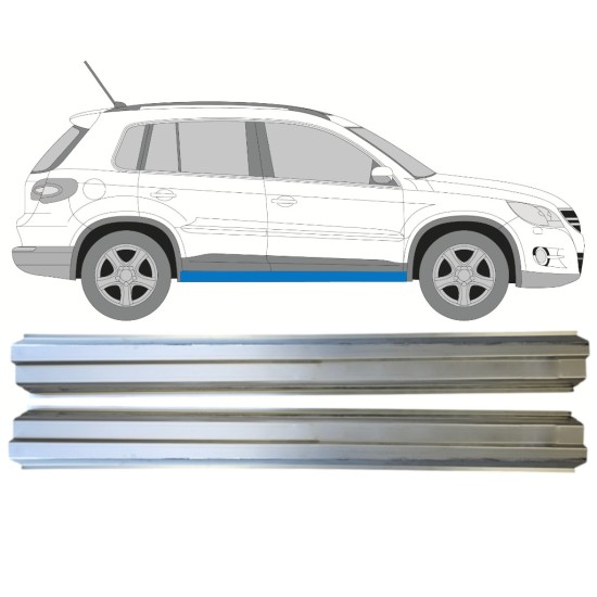 Lim praga za Volkswagen Tiguan 2007-2016 / Lijevo+Desno / Set 14774