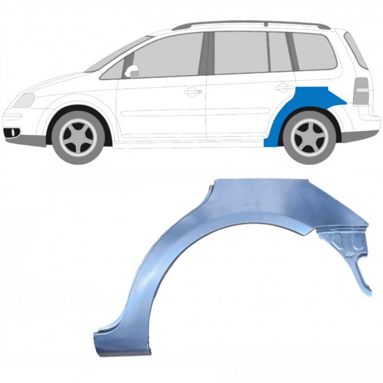 Reparaturni lim stražnjeg blatobrana za VW Touran 2003-2010 / Lijevo 8510