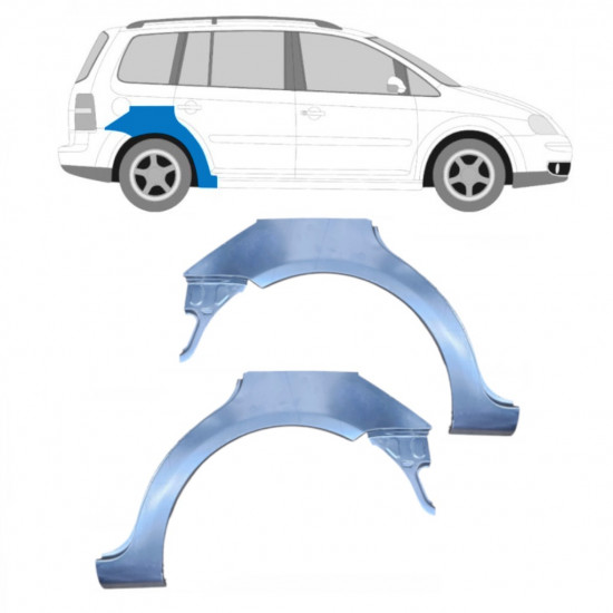 Reparaturni lim stražnjeg blatobrana za VW Touran 2003-2010 / Lijevo+Desno / Set 10253