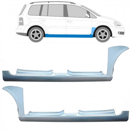 Lim praga + prednjeg blatobrana za VW Touran 2003-2010 11166