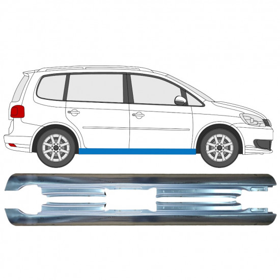 Lim praga za VW Touran 2010-2015 / Lijevo+Desno / Set 10000