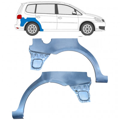 Reparaturni lim stražnjeg blatobrana za VW Touran 2010-2015 / Lijevo+Desno / Set 10520