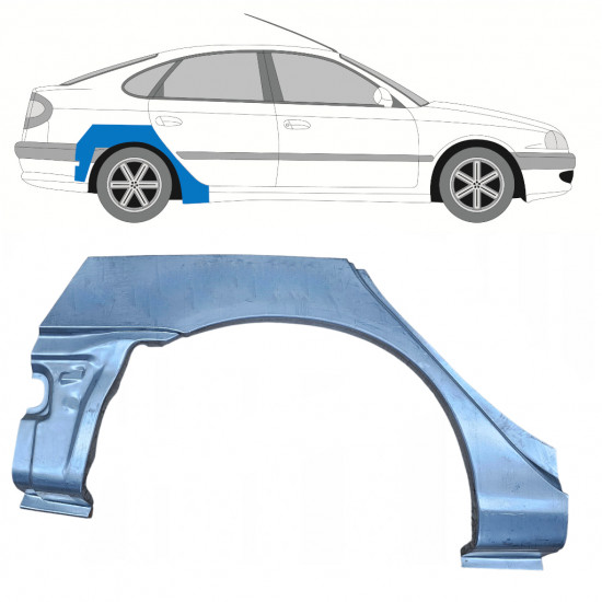 Reparaturni lim stražnjeg blatobrana za Toyota Avensis 1997-2003 / Desno 7615