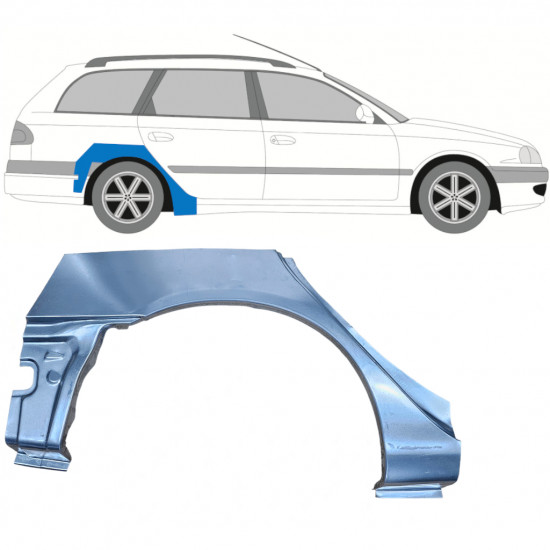 Reparaturni lim stražnjeg blatobrana za Toyota Avensis 1997-2003 / Desno / COMBI 7612