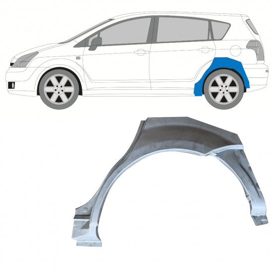Reparaturni lim stražnjeg blatobrana za Toyota Corolla Verso 2004-2009 / Lijevo 7699