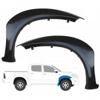 Bočna letvica prednjeg blatobrana za Toyota Hilux 2005-2015 / Lijevo+Desno / Set 9476