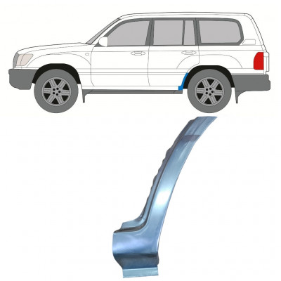 Donji dio reparaturnog lima stražnjeg blatobrana za Toyota Land Cruiser 1998-2007 / Lijevo 8985