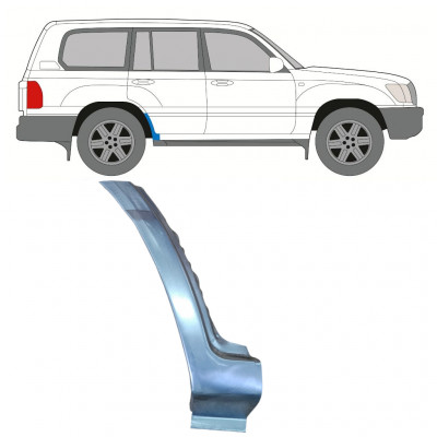 Donji dio reparaturnog lima stražnjeg blatobrana za Toyota Land Cruiser 1998-2007 / Desno 8984