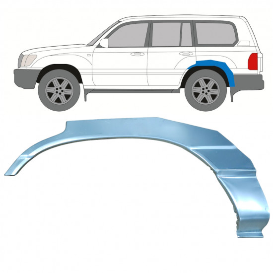Reparaturni lim stražnjeg blatobrana za Toyota Land Cruiser 1998-2007 / Lijevo 8983