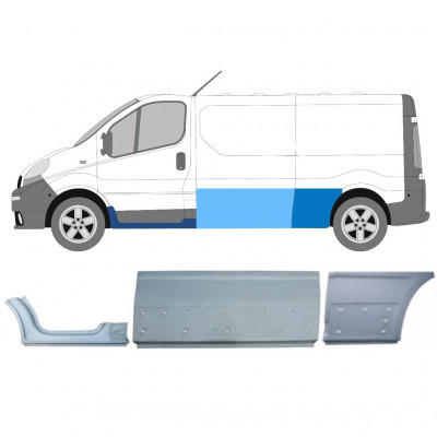 Set reparaturnih dijelova za Renault Trafic Opel Vivaro 2001-2014 / LWB / Lijevo /  11107