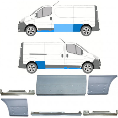 Set reparaturnih dijelova za Renault Trafic Opel Vivaro 2001-2014 / LWB /  11109