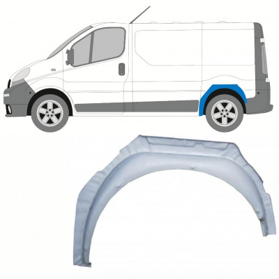 Unutarnji reparaturni lim stražnjeg blatobrana za Opel Vivaro Renault Trafic 2001- / Lijevo 8521