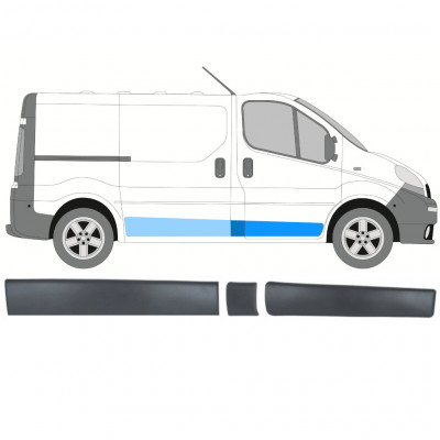 Set letvica za Renault Trafic Opel Vivaro Primastar 2001-2014 / SWB / Desno /  8569